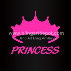 Crown Princess Heat Transfers Vinyl
